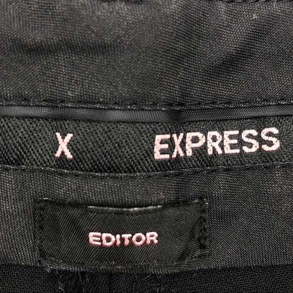 *SOLD* EXPRESS | Black 'Editor Fit' Pants - Picture 3 of 4